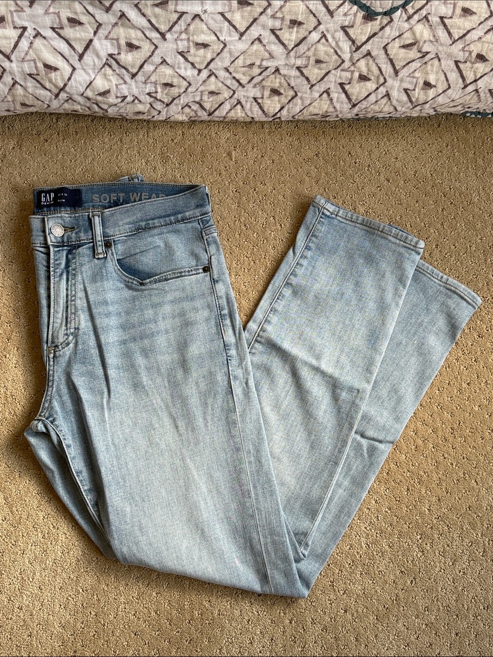 *EUC* Gap SoftWear Stretch Slim Fit Jeans, Light Wash Willie, Sz 31x30 Slim